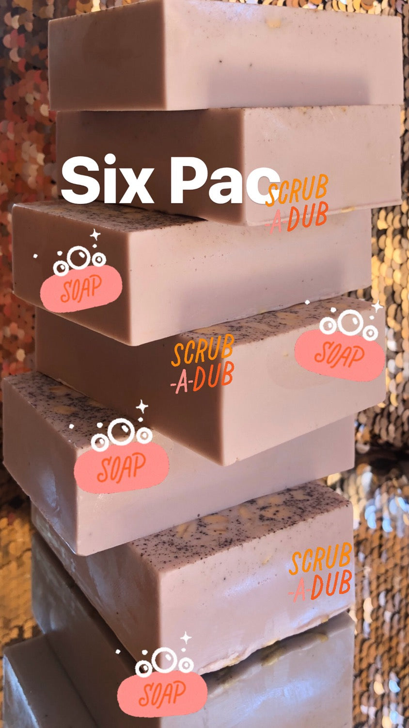 SIX PACK Soap Bars